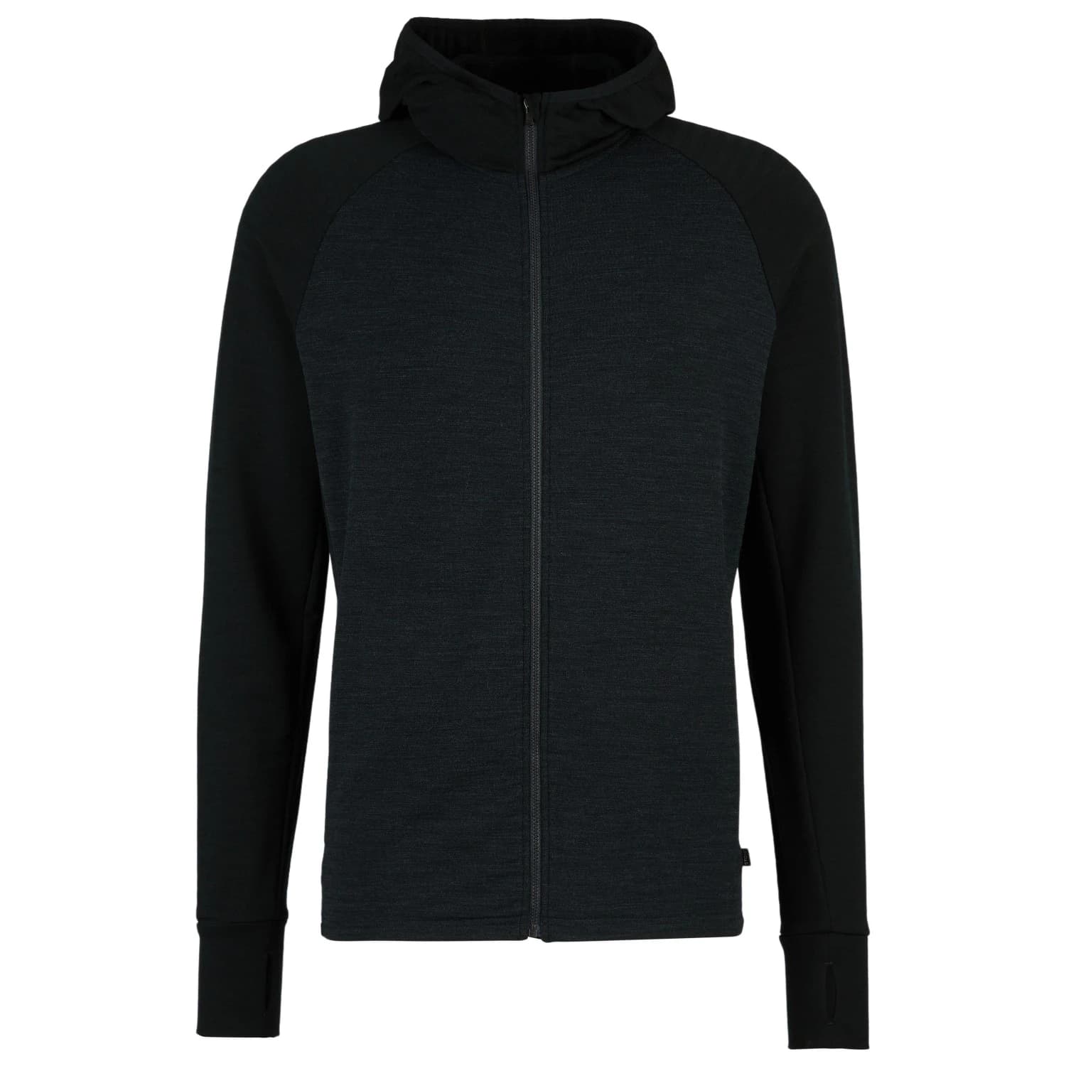 Мъжко вълнено яке Stoic MerinoFleece260 FlenSt. Zip Hoody Merino hoodie - Black / Black Melange