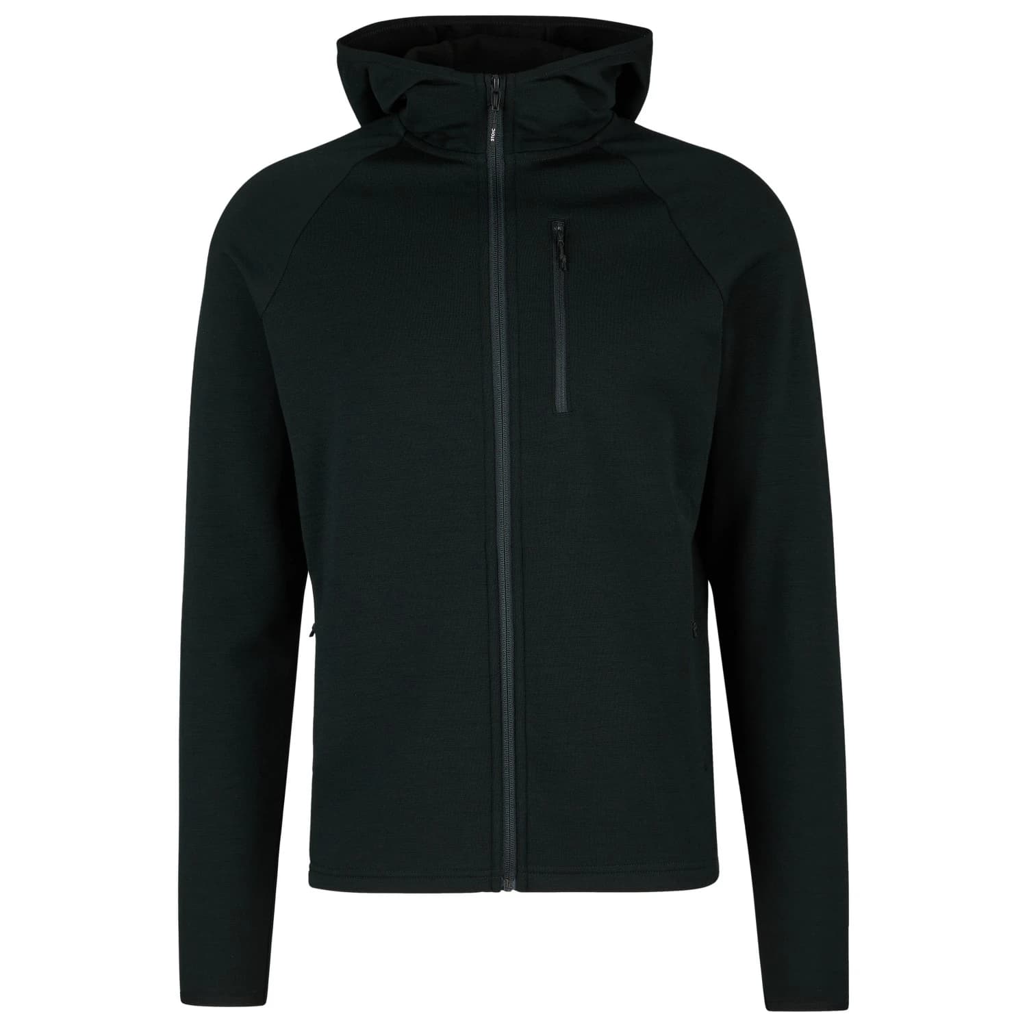 Мъжко вълнено яке Stoic MerinoFleece335 KuolpaSt. II Zip Hoody Merino hoodie - Black