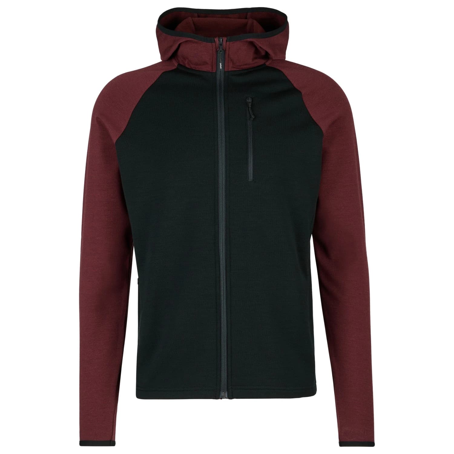 Мъжко вълнено яке Stoic MerinoFleece335 KuolpaSt. II Zip Hoody Merino hoodie - Pure Chocolate / Black
