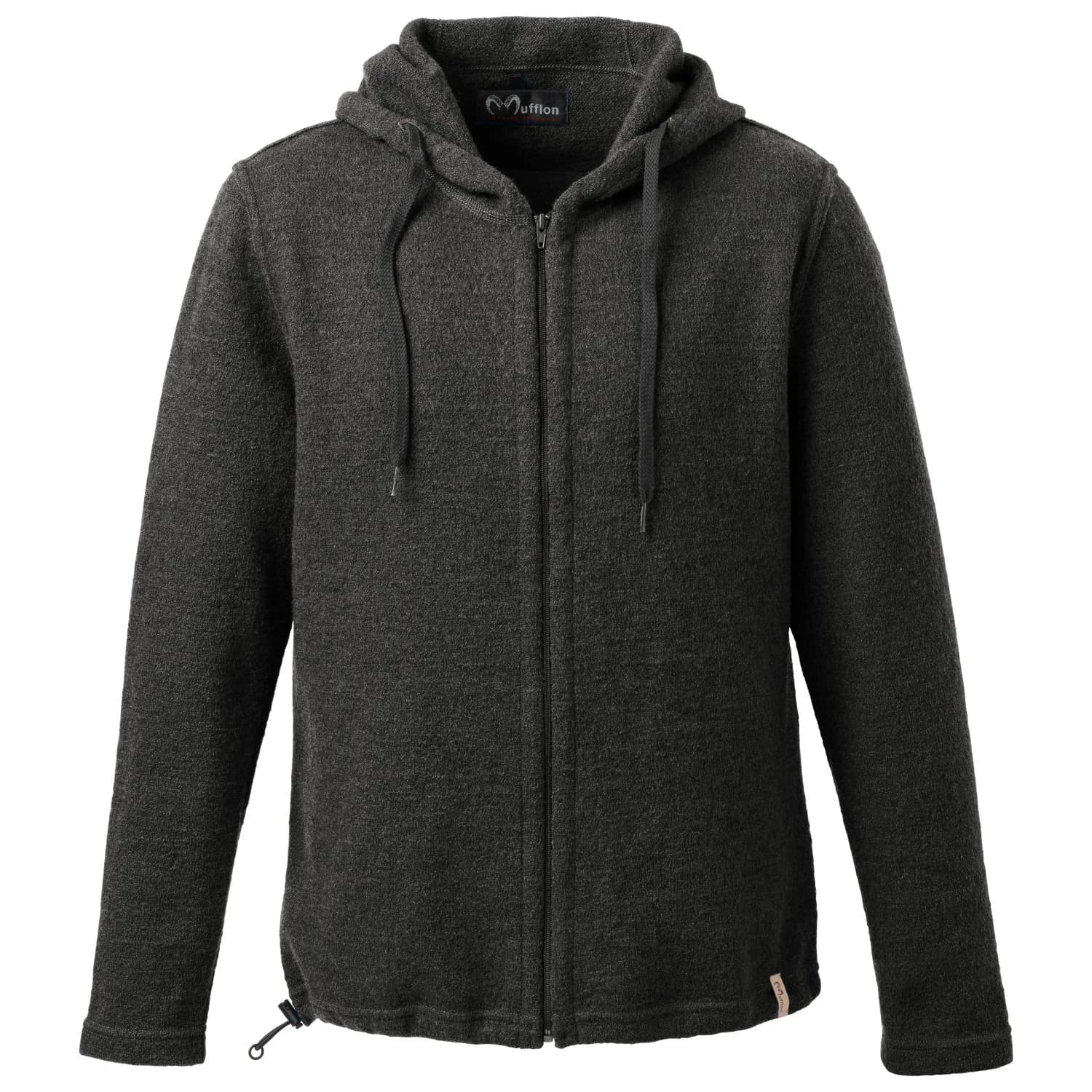 Вълнено яке Mufflon Kian Merino hoodie - Anthracite