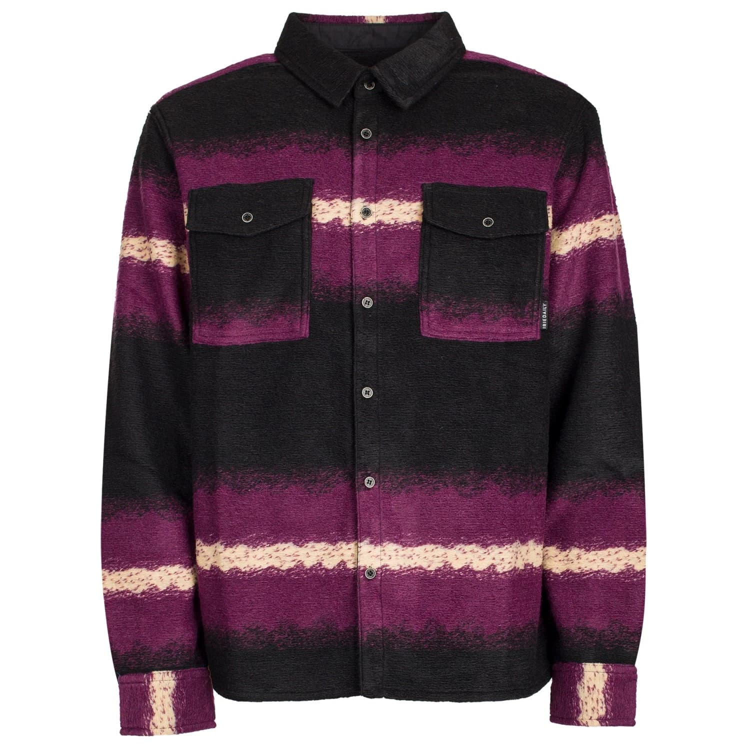 Мъжко поларено яке Iriedaily Finnian L/S Shirt Fleece jacket - Wine