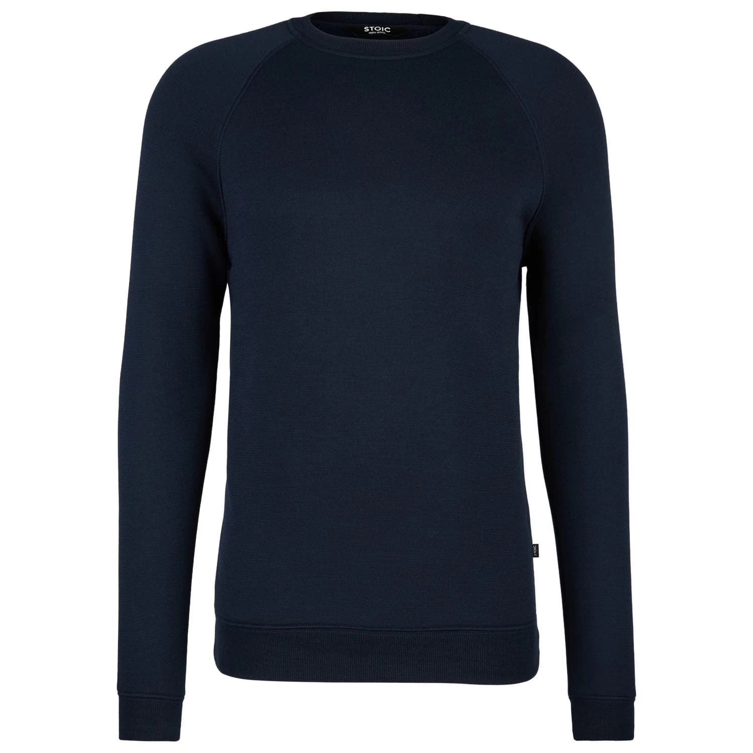 Мъжки вълнен пуловер Stoic MerinoFlatFleece240 SolbergSt. Crew Merino jumper - Dark Navy