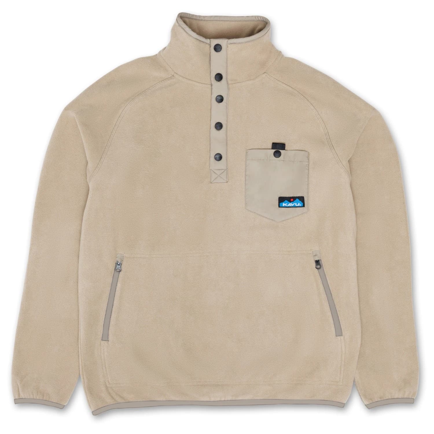 Поларен пуловер KAVU Teannaway Fleece jumper - Greige