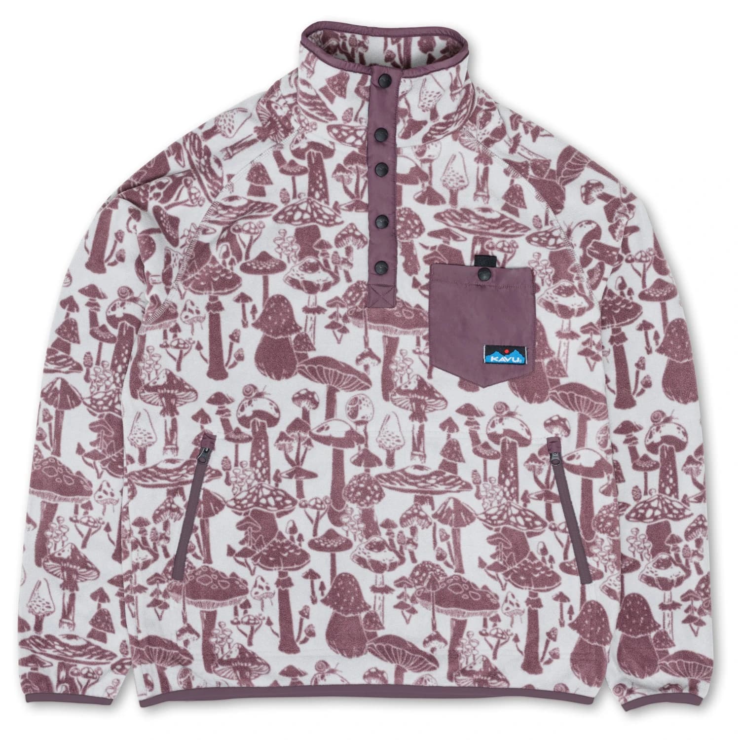 Поларен пуловер KAVU Teannaway Fleece jumper - Lunar Shroom