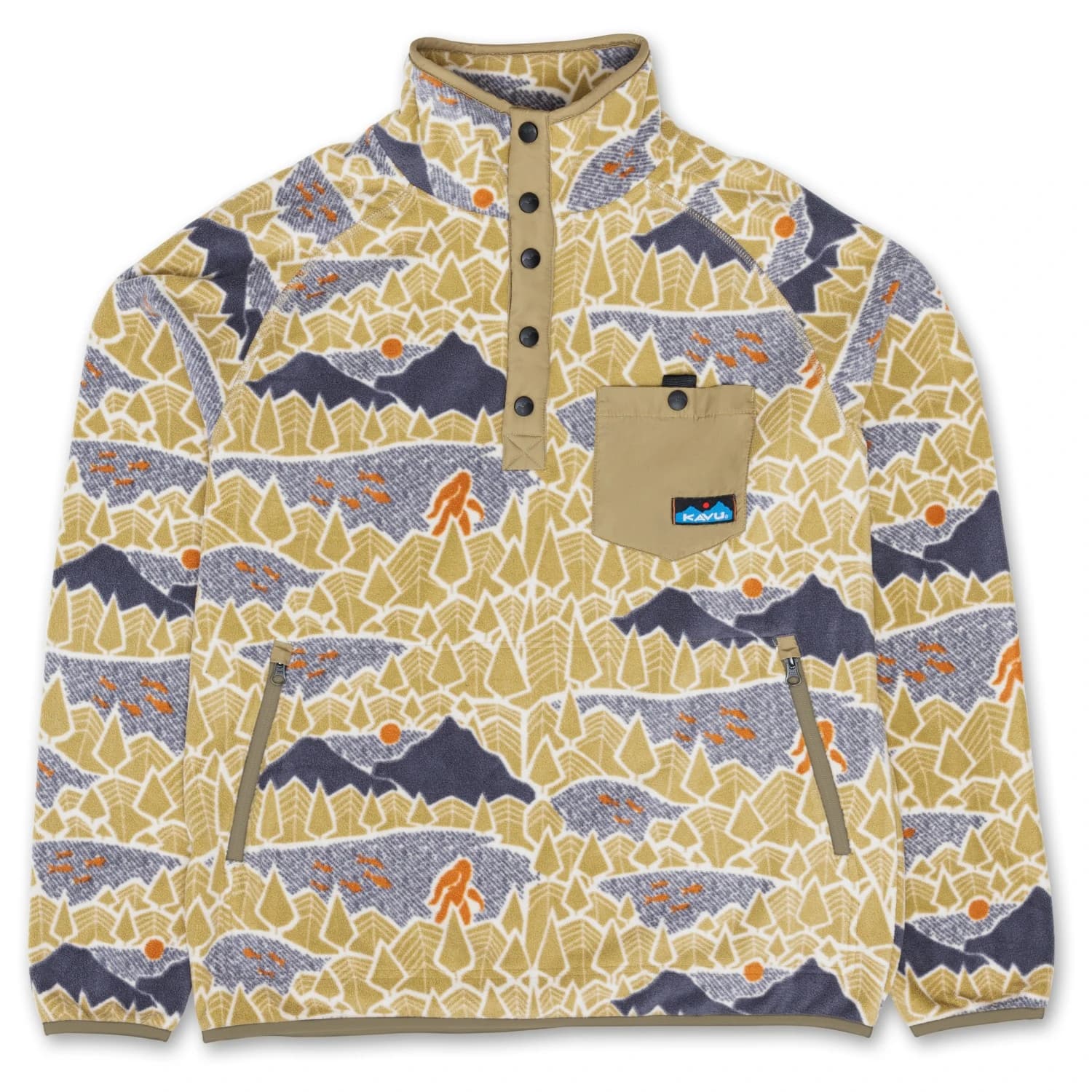 Поларен пуловер KAVU Teannaway Fleece jumper - Sasquatch Sighting