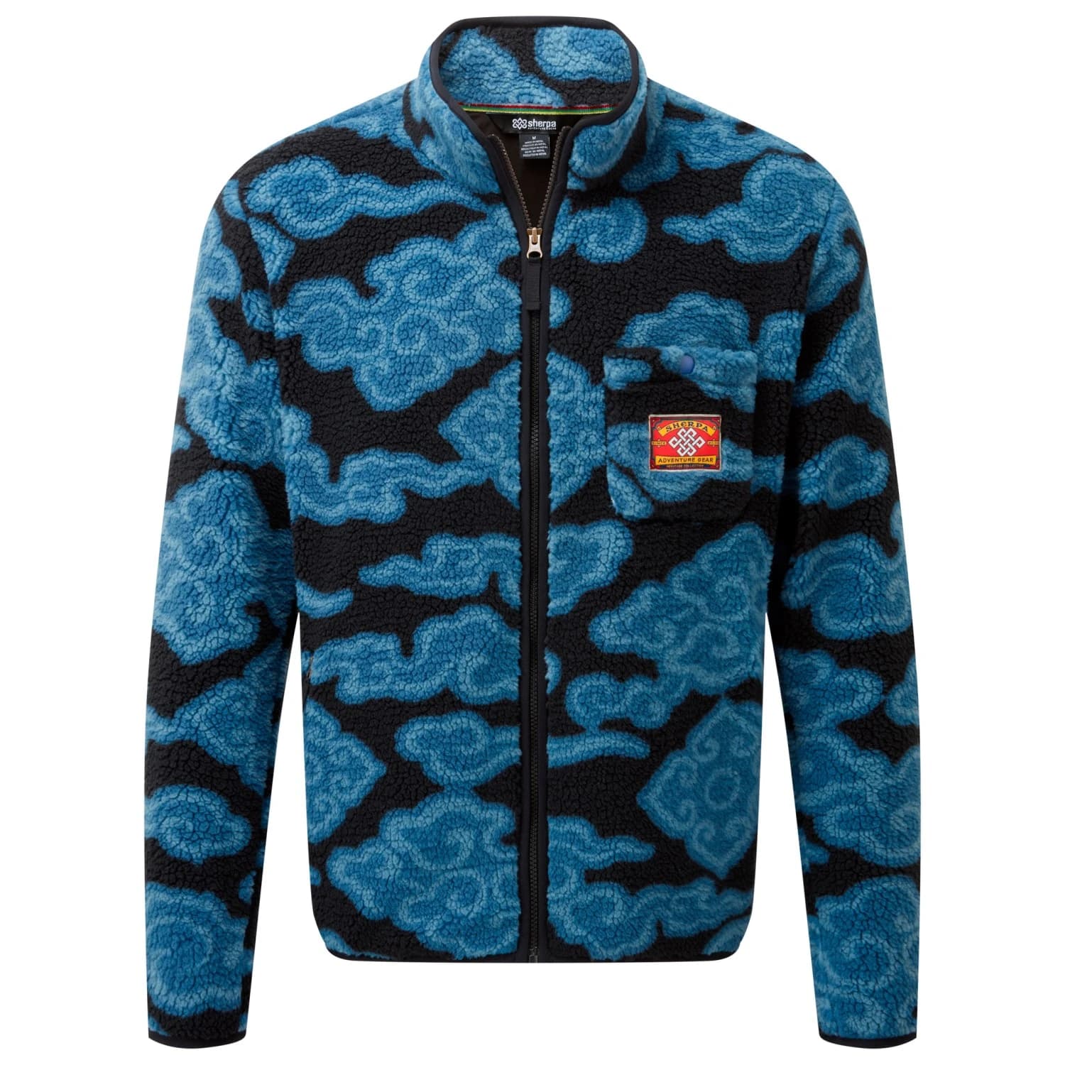 Поларено яке Sherpa Tarcho Printed Full Zip Fleece Fleece jacket - Black Cloud