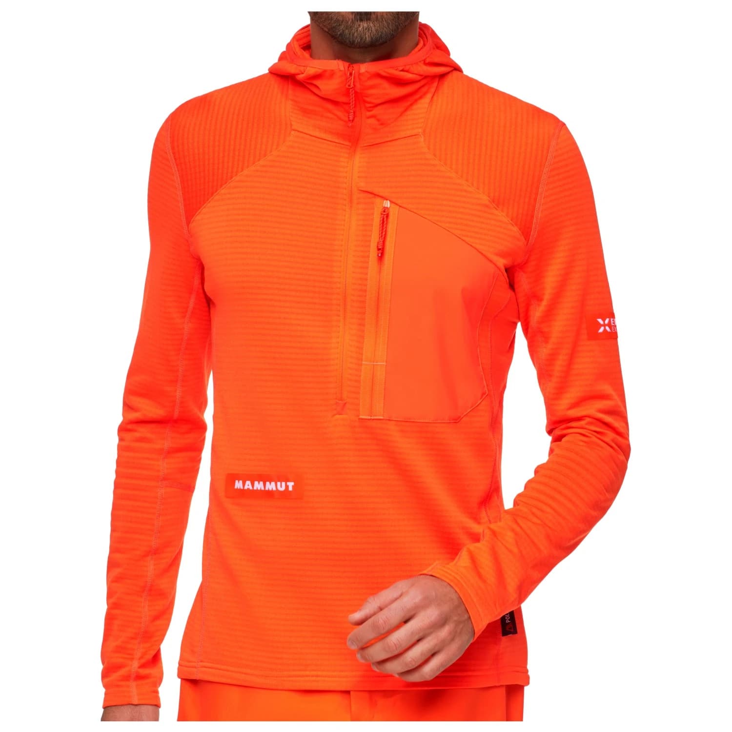 Мъжко поларено яке Mammut Eiger Nordwand Advanced First Layer Half Zip Fleece jacket - Eiger Orange