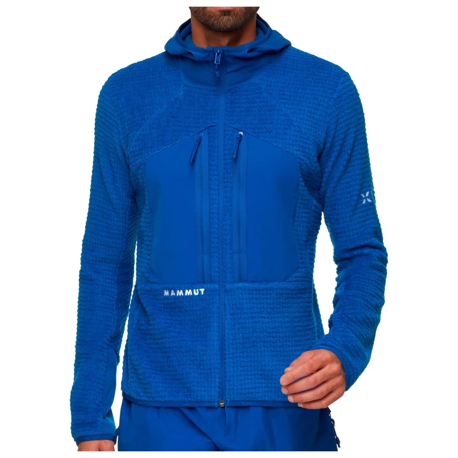 Мъжко поларено яке Mammut Eiger Nordwand Pro Midlayer Air Hooded Jacket Fleece jacket - Eiger Blue