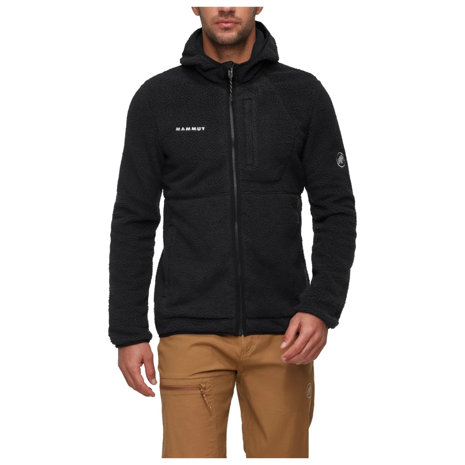 Мъжко поларено яке Mammut Falera Pro Midlayer Hooded Jacket Fleece jacket - Black