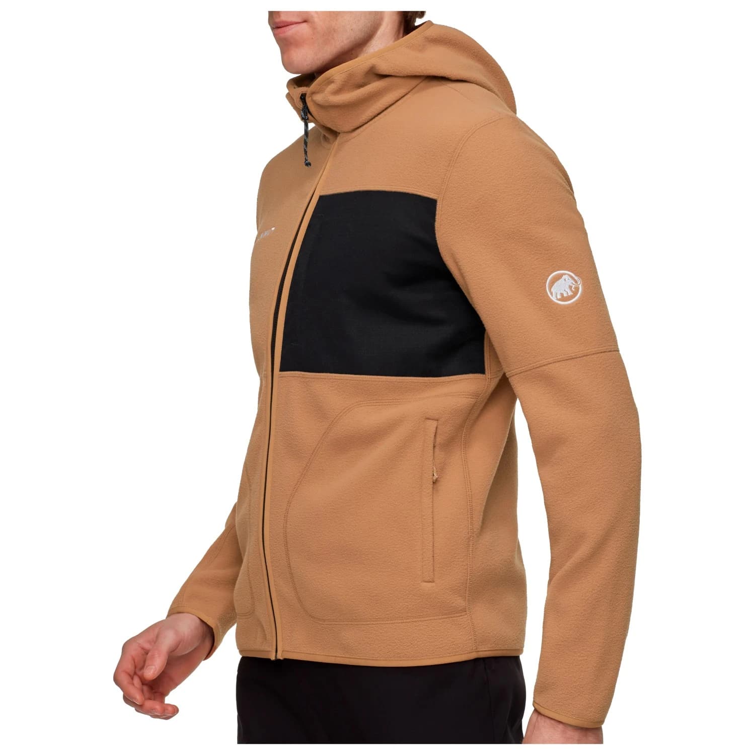 Мъжко поларено яке Mammut Tamaro Midlayer Hooded Jacket Fleece jacket - Claystone / Black