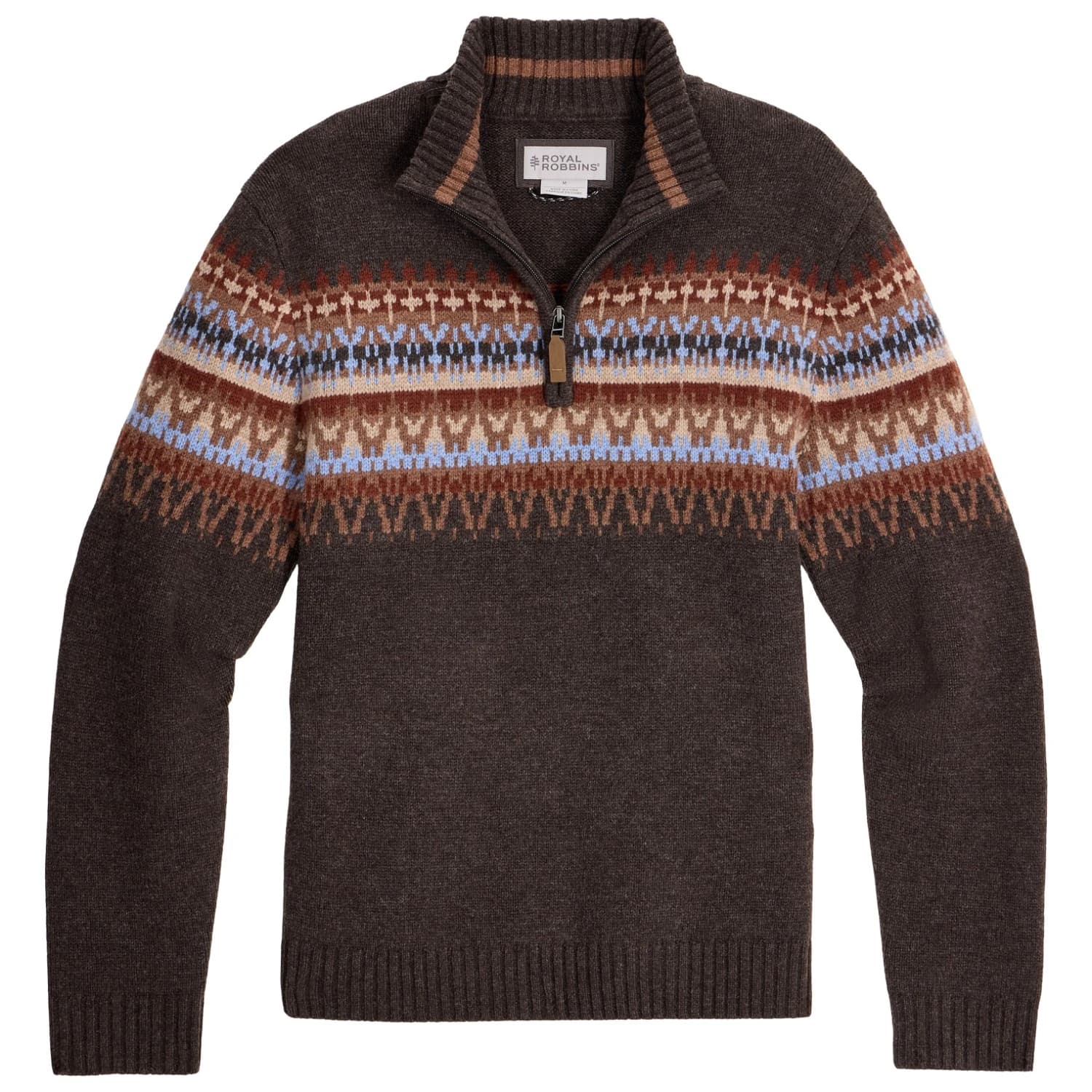 Вълнен пуловер Royal Robbins Arch Rock 1/4 Zip Merino jumper - Turkish Coffee Htr Kirkwood Pt