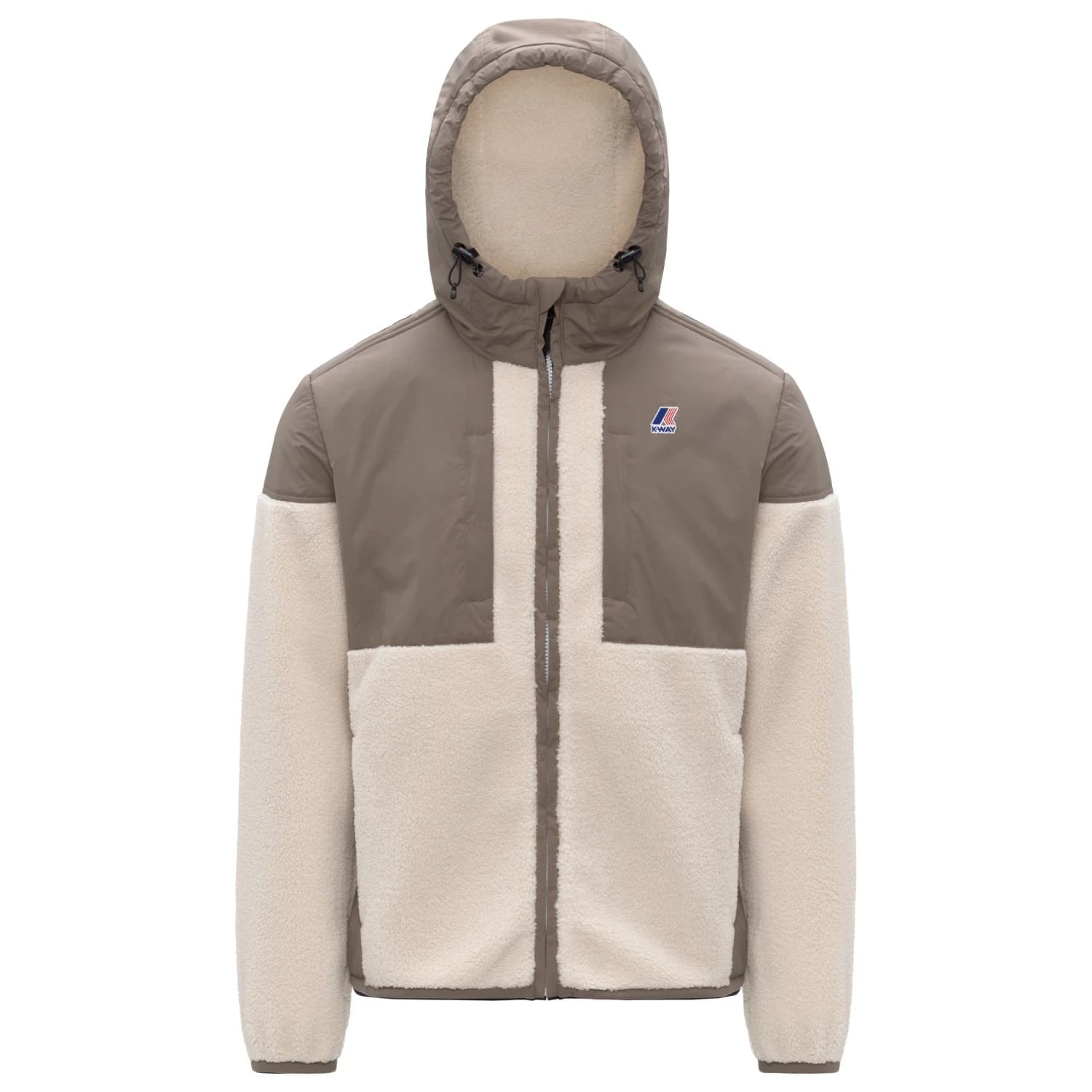 Мъжко поларено яке K-Way Samson 4.0 Orsetto Fleece jacket - Beige Taupe / Ecru