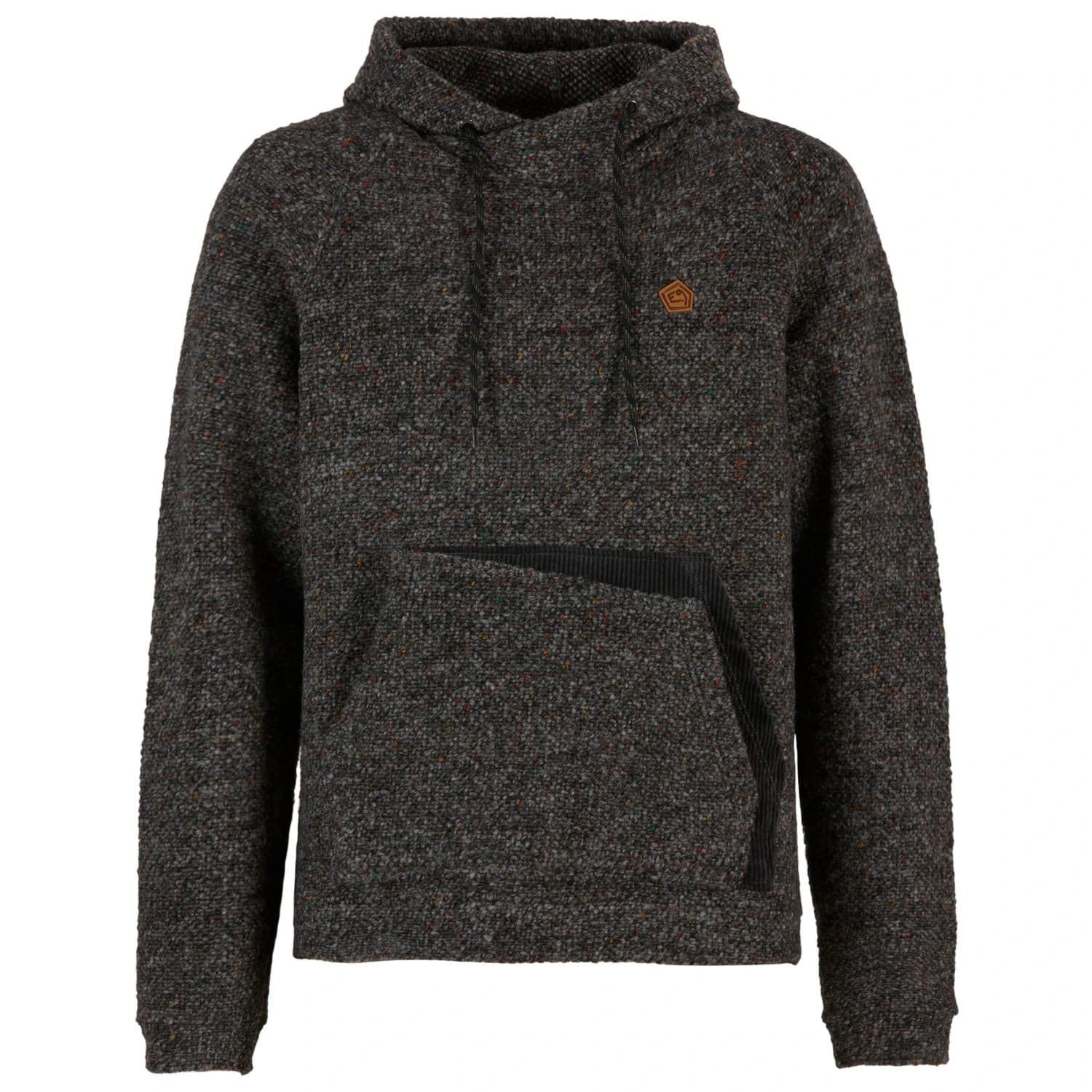 Мъжки вълнен пуловер E9 Baghy Hoodie - Ash