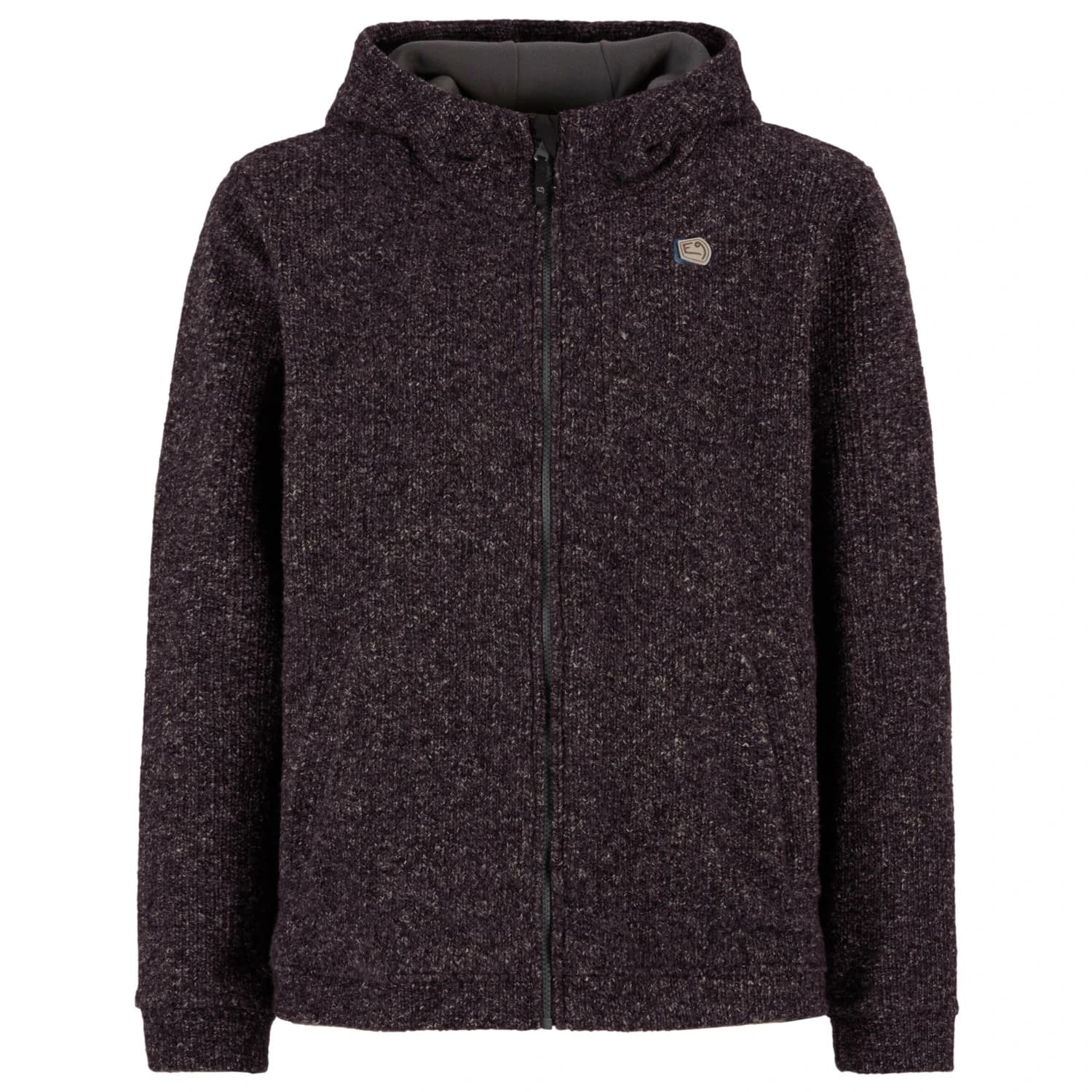 Мъжко вълнено яке E9 Mimmo Zip-up hoodie - Bordeaux / Cream
