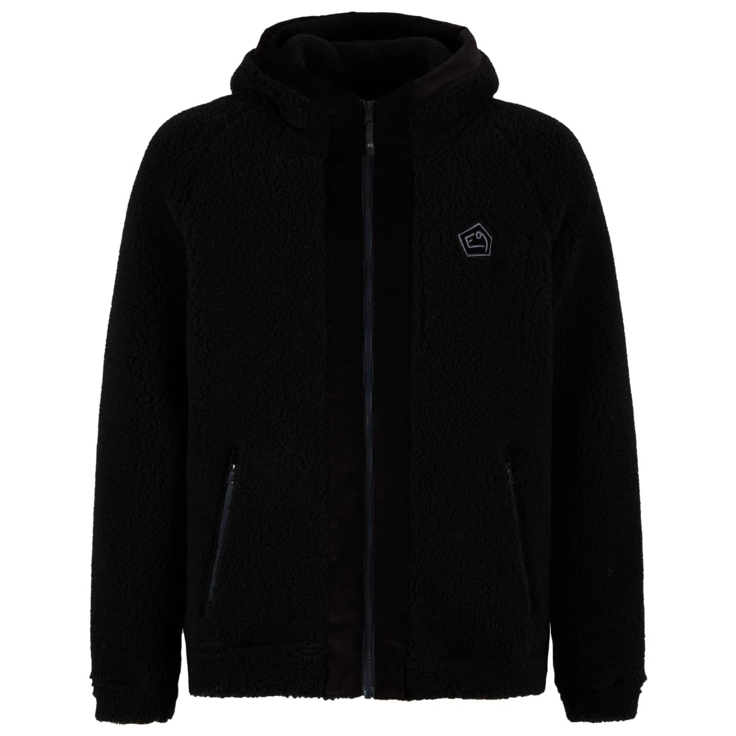Мъжко вълнено яке E9 Siavio Zip-up hoodie - Black