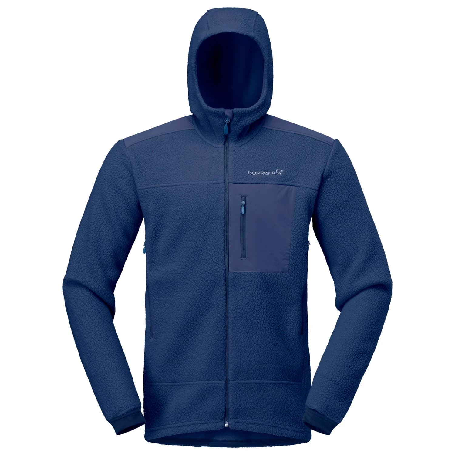 Мъжко поларено яке Norrøna Trollveggen Warm3 Zip Hood Fleece jacket - Indigo Night