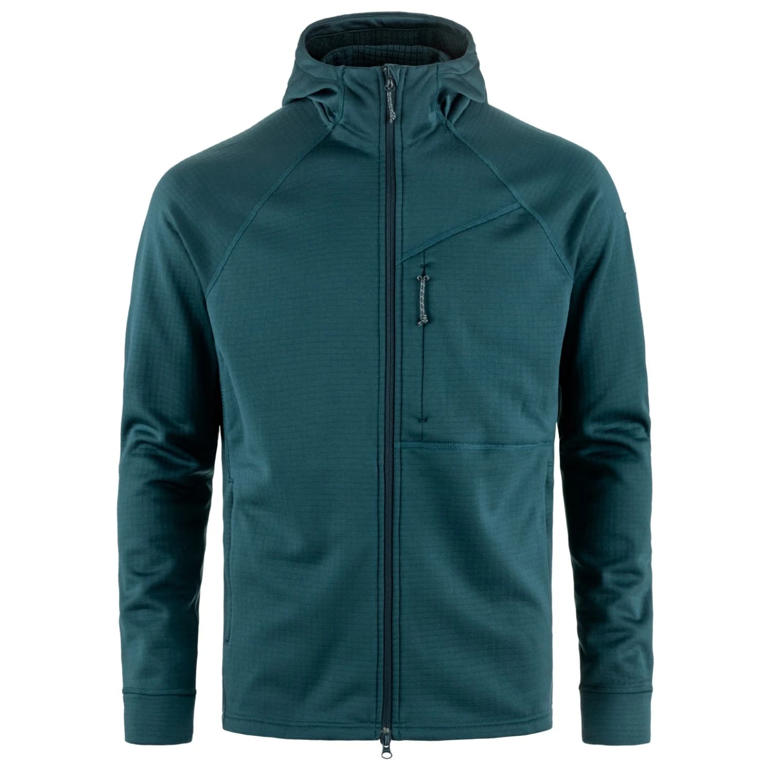 Мъжко поларено яке Fjällräven Abisko Grid Fleece Hoodie Fleece jacket - Mountain Blue