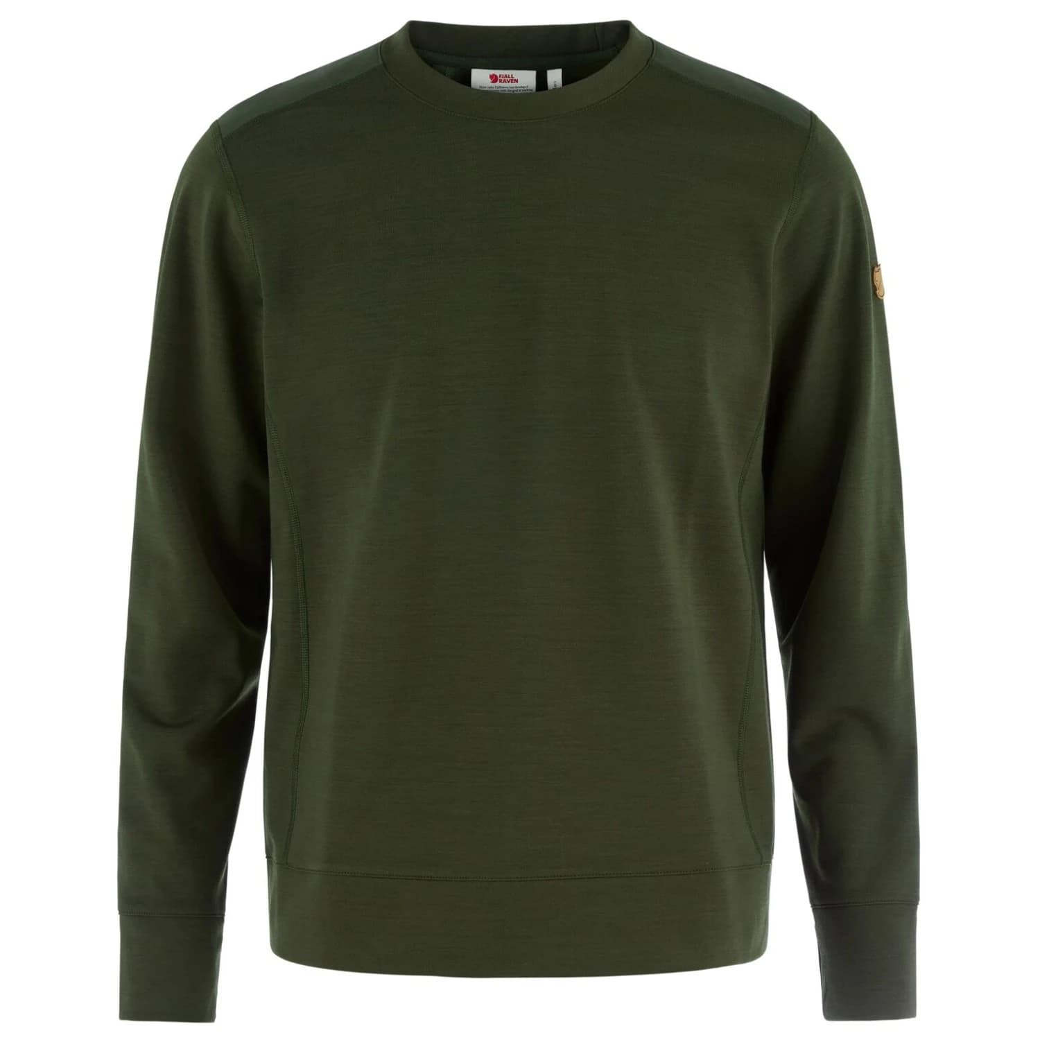 Мъжки поларен пуловер Fjällräven Keb Fleece Crew Neck Fleece jumper - Deep Forest