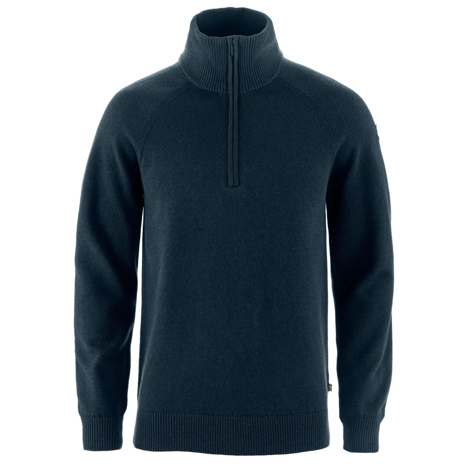Мъжки вълнен пуловер Fjällräven Övik Lite Half Zip Wool jumper - Dark Navy