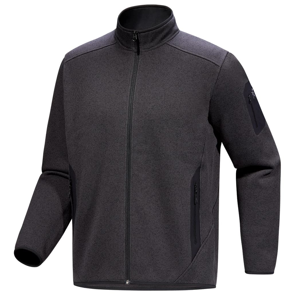 Мъжко поларено яке Arc'teryx Covert Cardigan Fleece jacket - Black Heather II