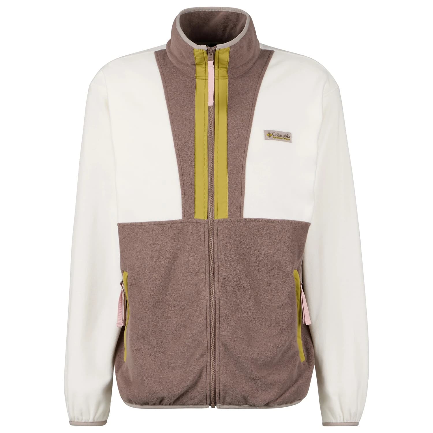 Мъжки поларен пуловер Columbia Backbowl II Lightweight Full Zip Fleece Fleece jumper - Sea Salt / Iron / Peppercorn / Pink Agate
