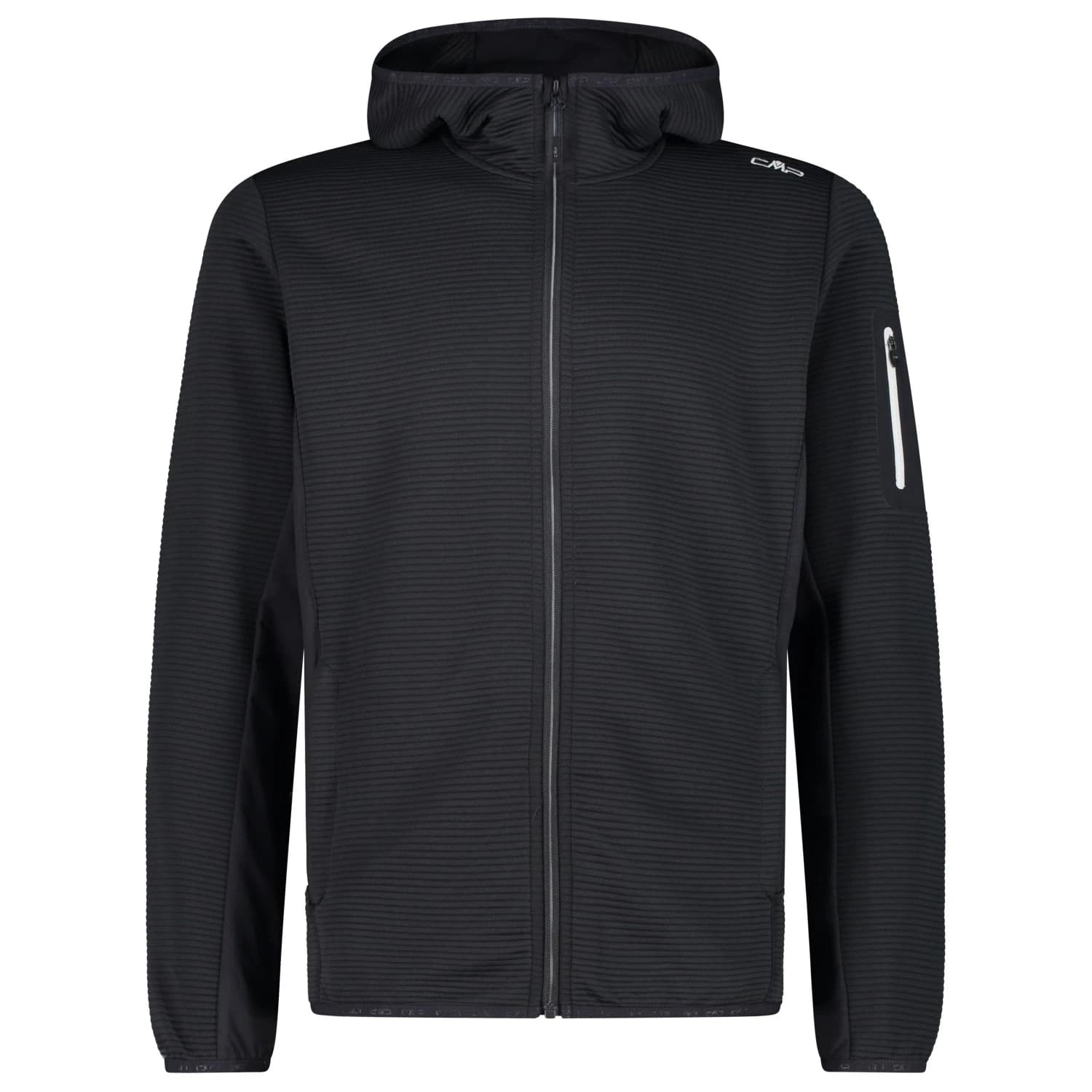 Мъжко поларено яке CMP Jacket Fix Hood with Sleeve Pocket Fleece jacket - Antracite