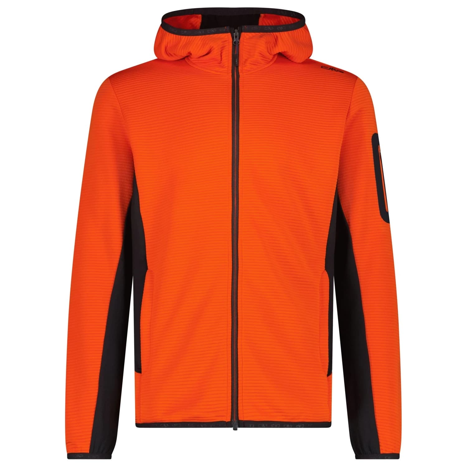 Мъжко поларено яке CMP Jacket Fix Hood with Sleeve Pocket Fleece jacket - Orange