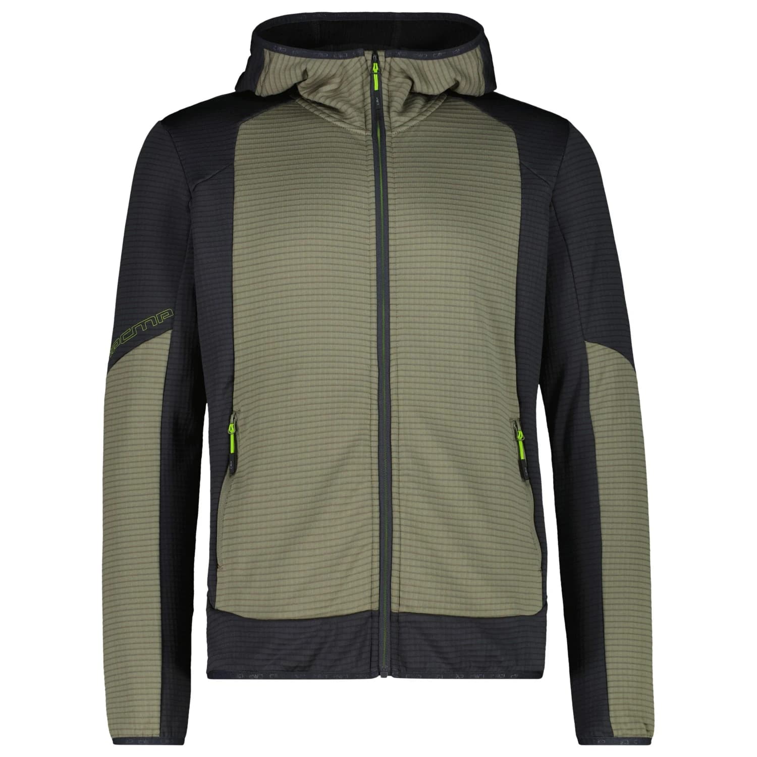 Мъжко поларено яке CMP Jacket with Fix Hood Fleece jacket - Sage