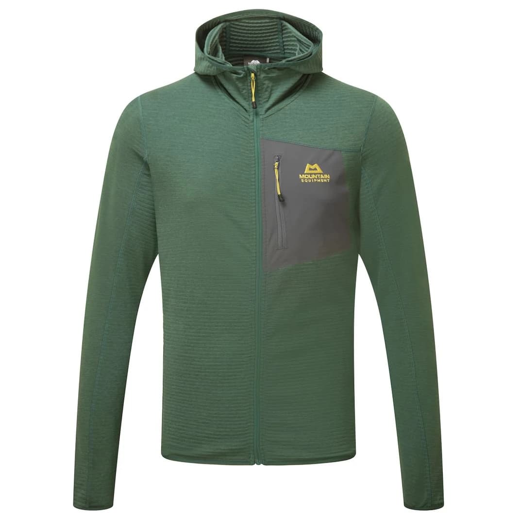 Мъжко поларено яке Mountain Equipment Lumiko Hooded Jacket Fleece jacket - Fern / Ombre