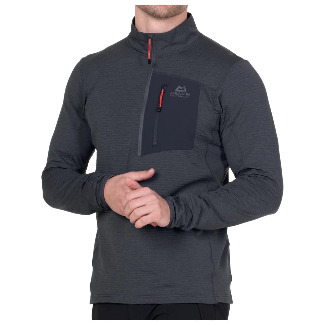 Мъжки поларен пуловер Mountain Equipment Lumiko Zip-T Fleece jumper - Ombre Blue / Cosmos