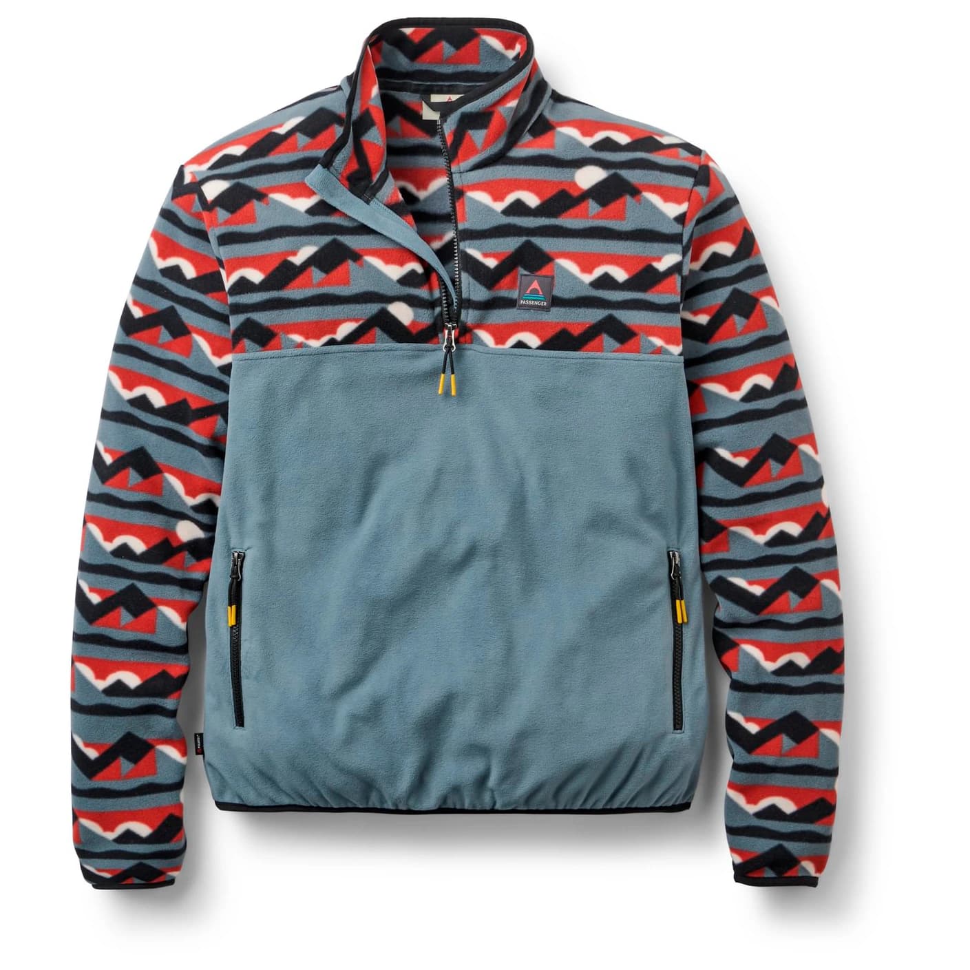 Мъжки поларен пуловер Passenger Set Off Recycled Polar 1/4 Zip Fleece 2.0 Fleece jumper - Views Storm Grey
