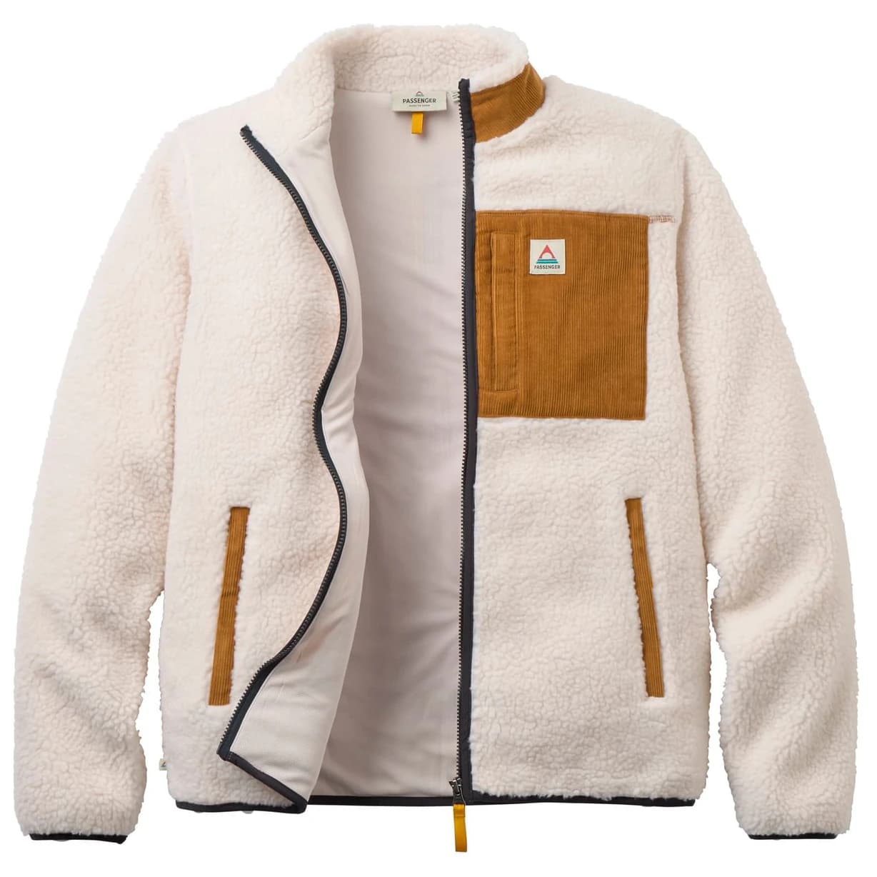 Мъжко поларено яке Passenger Trekker 2.0 Recycled Deep-Pile Sherpa Fleece Fleece jacket - Warm Ivory