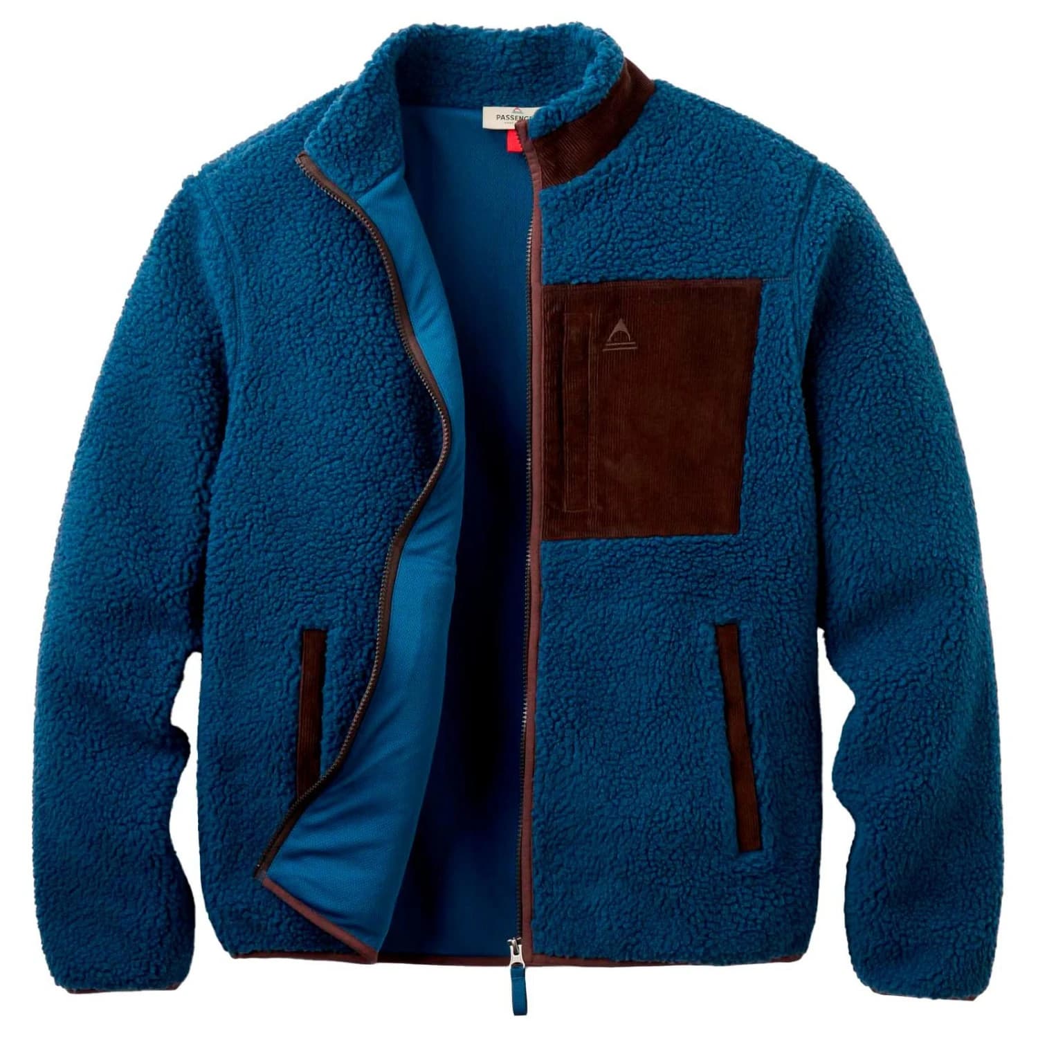 Мъжко поларено яке Passenger Trekker 2.0 Recycled Deep-Pile Sherpa Fleece Fleece jacket - Dark Denim