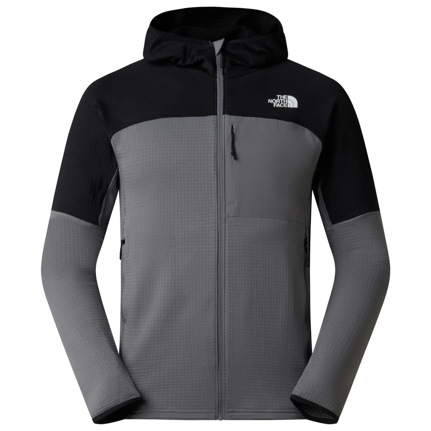 Мъжко поларено яке The North Face Polartec Powergrid Stormgap Hoodie Fleece jacket - Smoked Pearl / Black