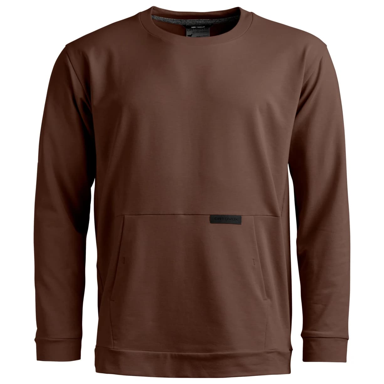 Мъжки поларен пуловер Ortovox Affinity Crew Neck Fleece jumper - Dark Chestnut