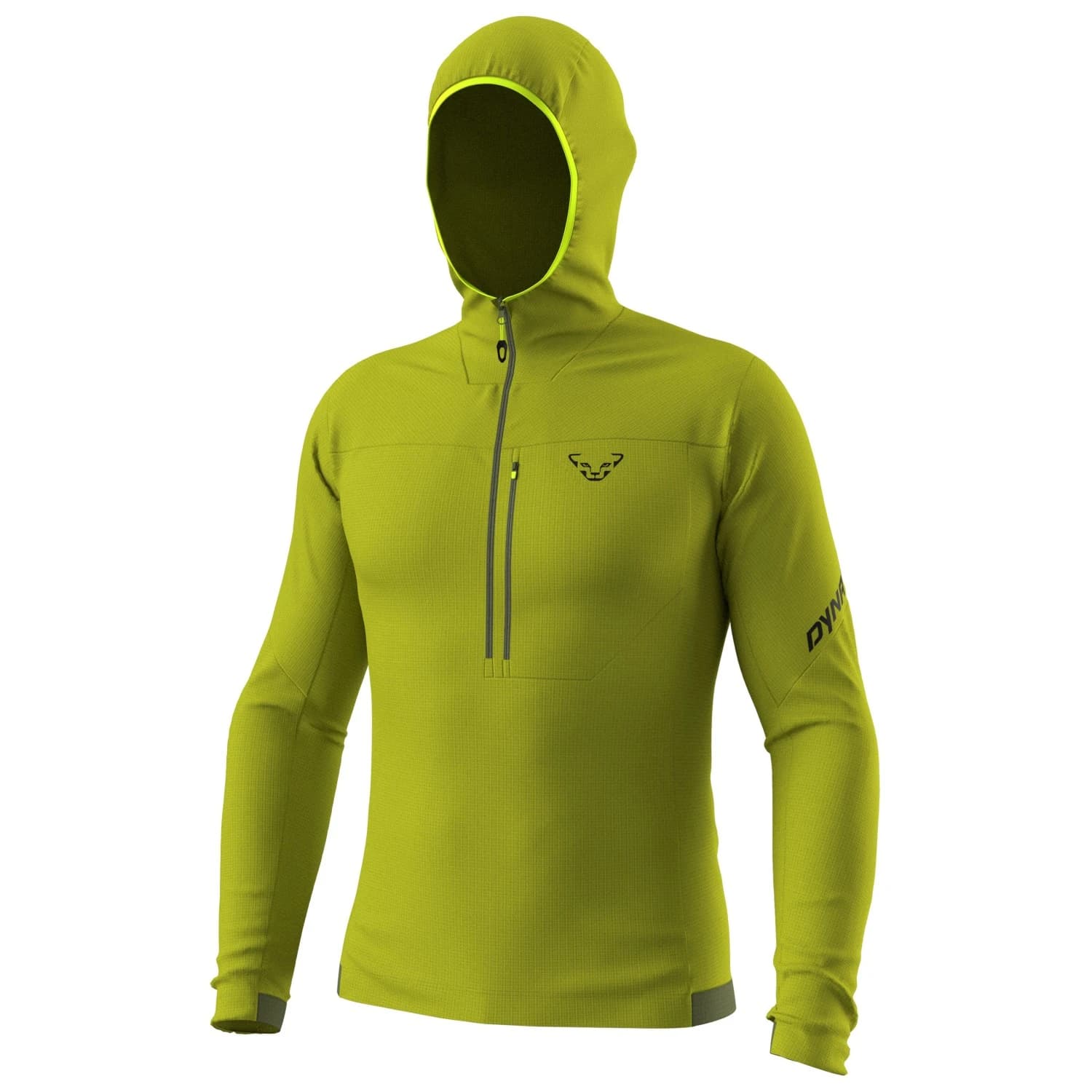 Мъжки поларен пуловер Dynafit Traverse Thermal 1/2 Zip Fleece jumper - Golden Lime
