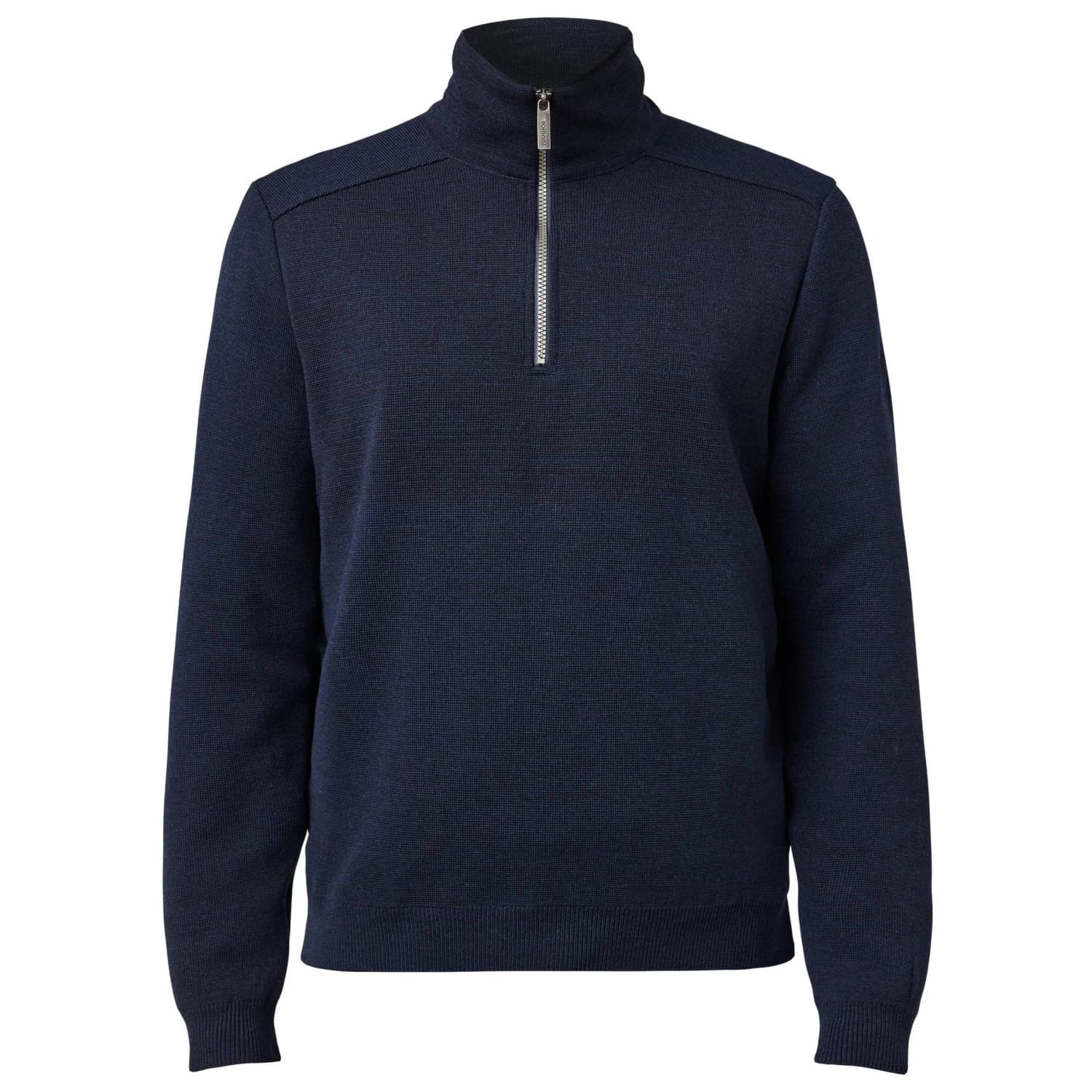 Мъжки вълнен пуловер Ivanhoe of Sweden Ruben Half Zip Windbreaker Merino jumper - Navy