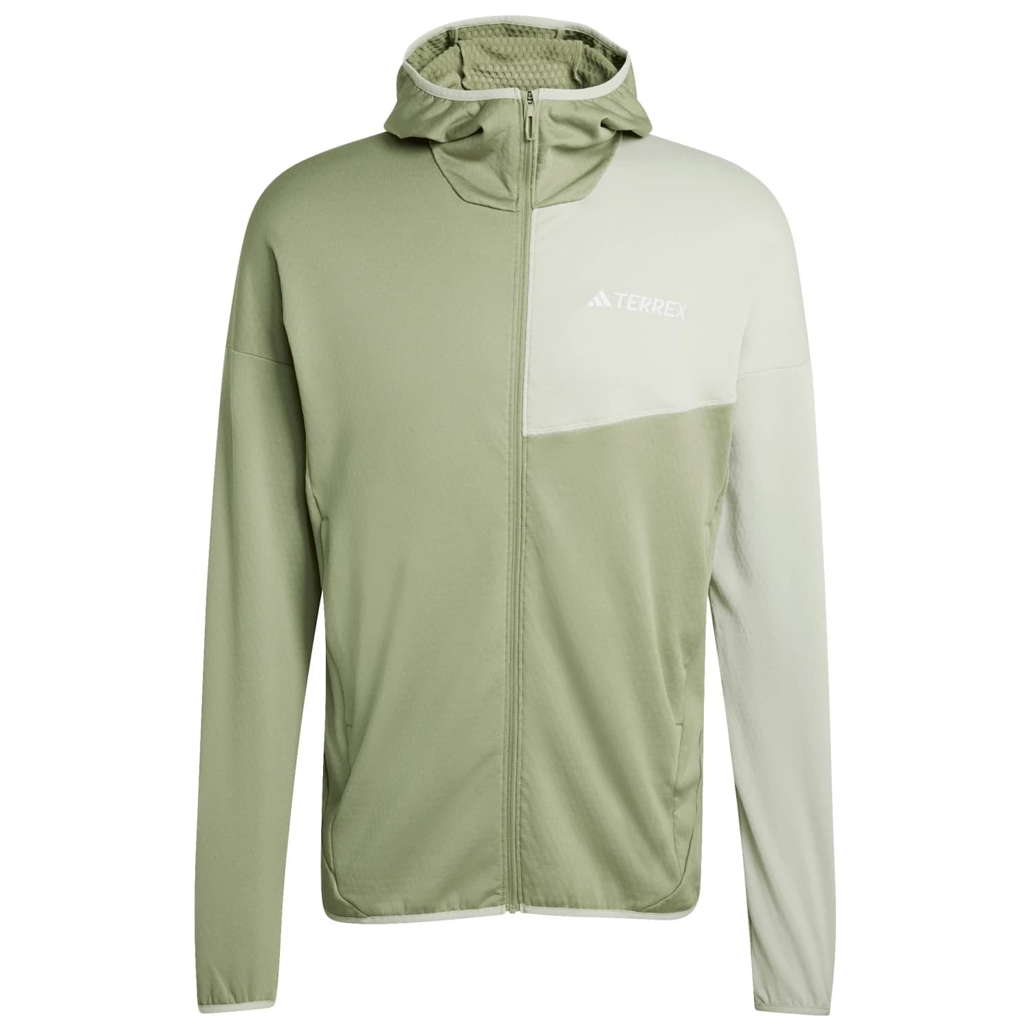 Мъжко поларено яке Adidas terrex Xperior Light Fleece Hooded Jacket Fleece jacket - Tent Green / Halo Green