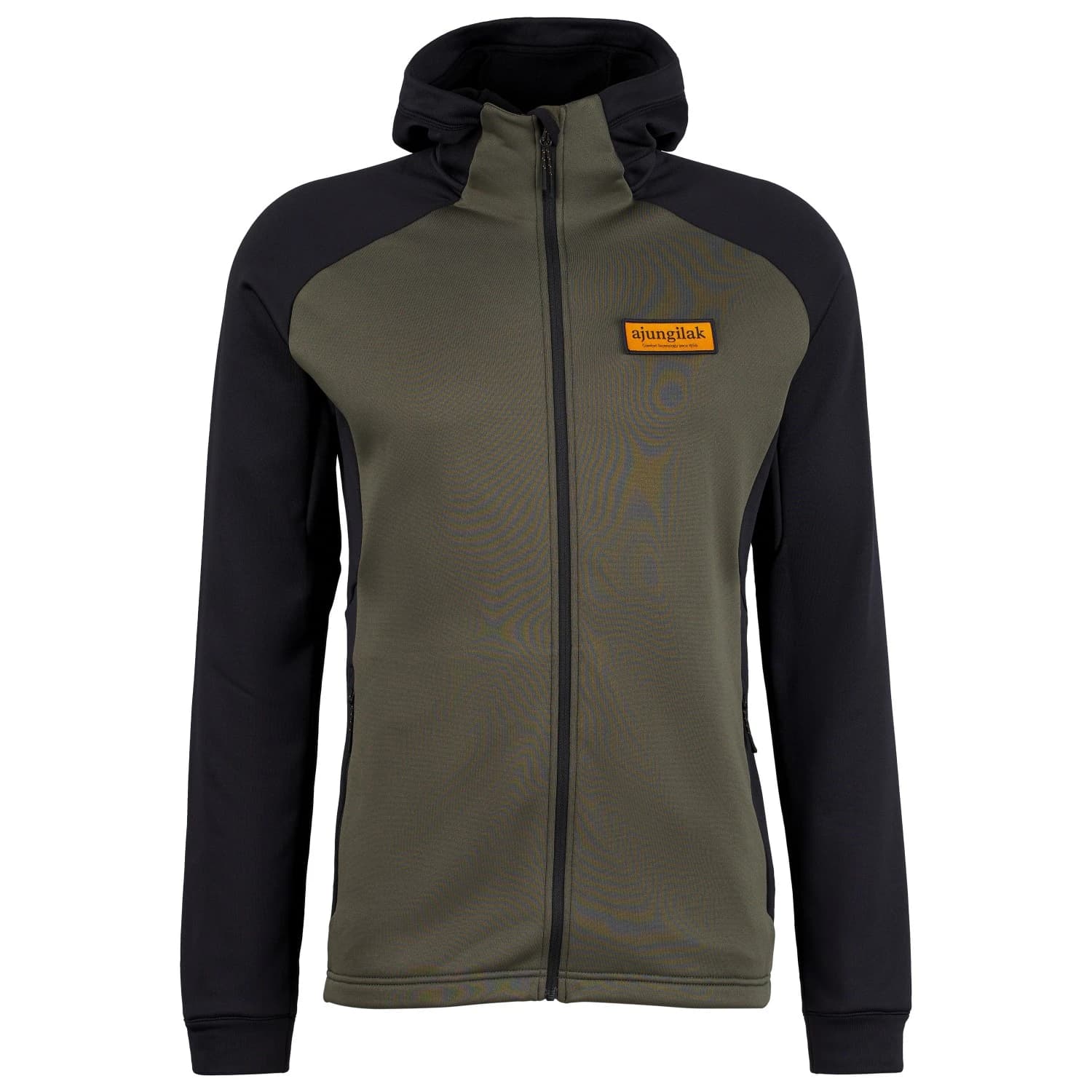 Мъжко поларено яке Ajungilak Stretch Hooded ML Jacket Fleece jacket - Nordic Olive / Black