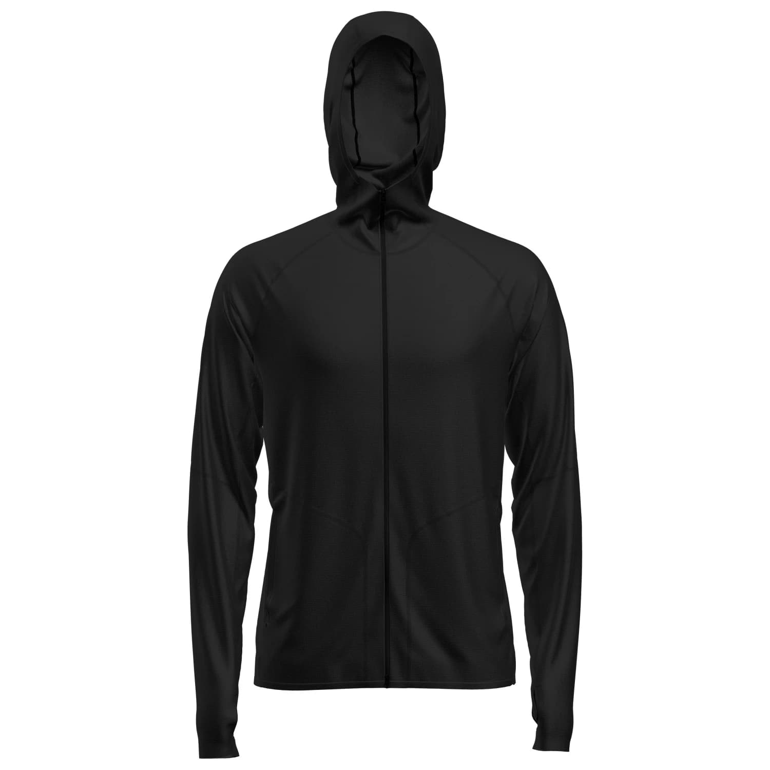 Мъжка мериносова блуза Icebreaker 150 MerinoFine Ace L/S Zip Hoodie Merino hoodie - Black