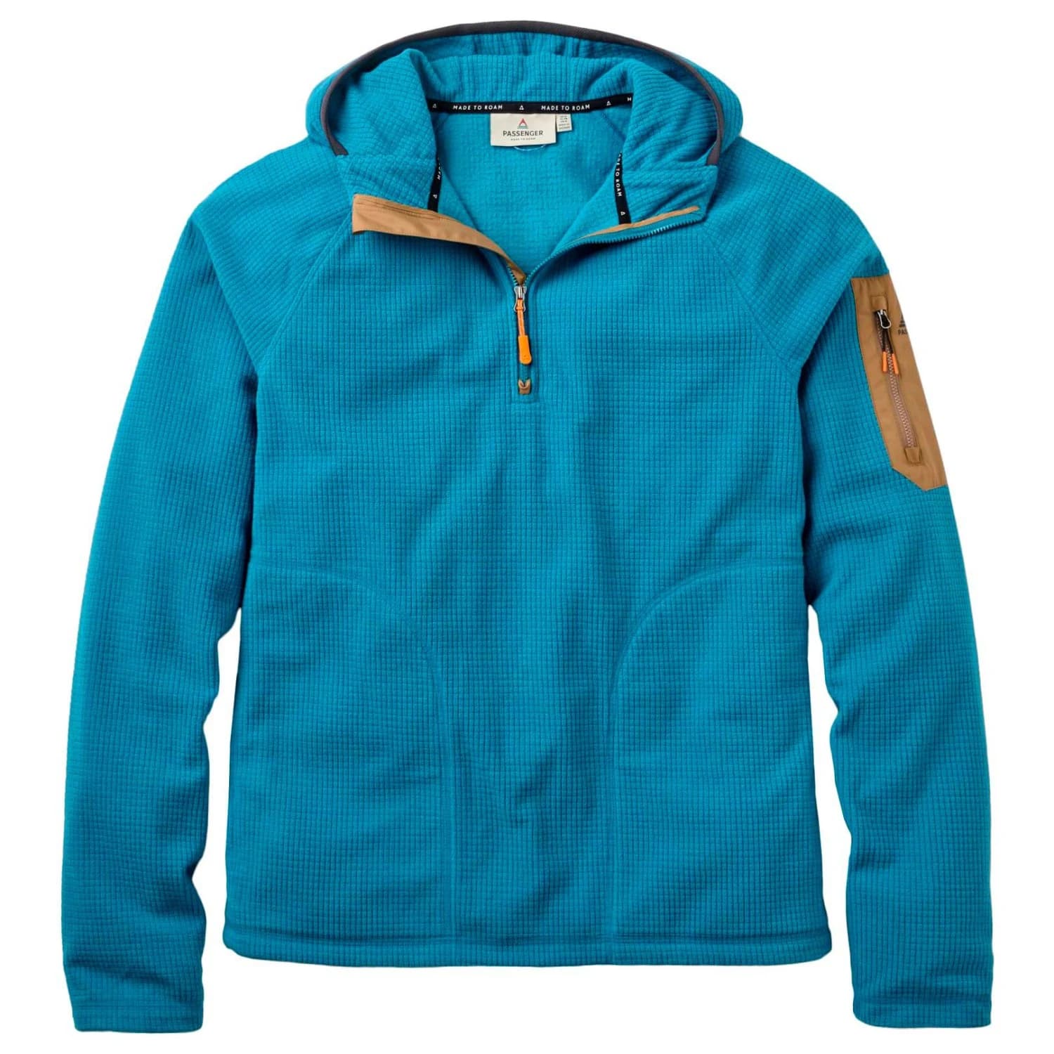 Мъжки поларен пуловер Passenger Forestscape Recycled Fleece Hoodie Fleece jumper - Blue Steel