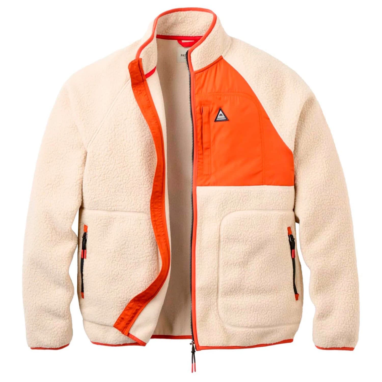 Поларено яке Passenger Offgrid Recycled Full Zip Sherpa Fleece Fleece jacket - Oatmeal