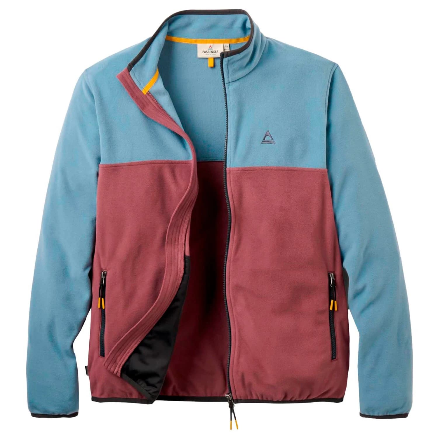 Мъжко поларено яке Passenger Set Off Recycled Full Zip Polar Fleece Fleece jacket - Brambleberry / Stormy Blue