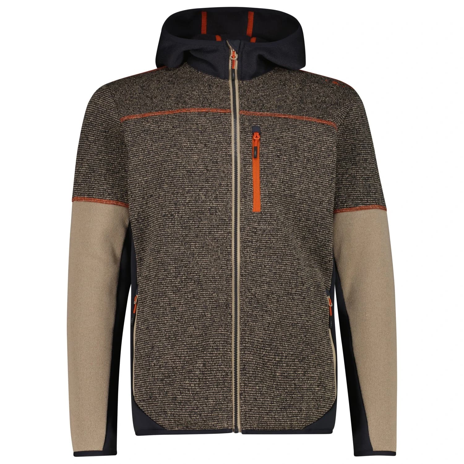Мъжко поларено яке CMP Jacket Fix Hood 36H2437 Fleece jacket - Teak / Antracite