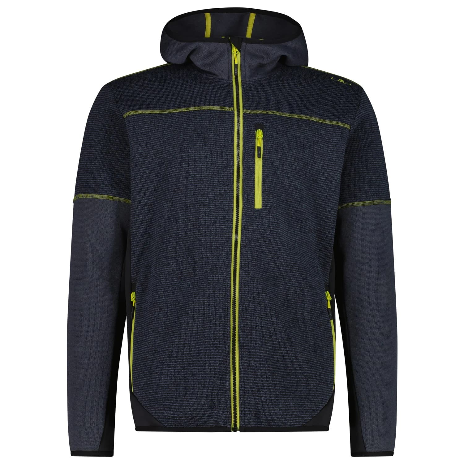 Мъжко поларено яке CMP Jacket Fix Hood 36H2437 Fleece jacket - Titanio / Nero