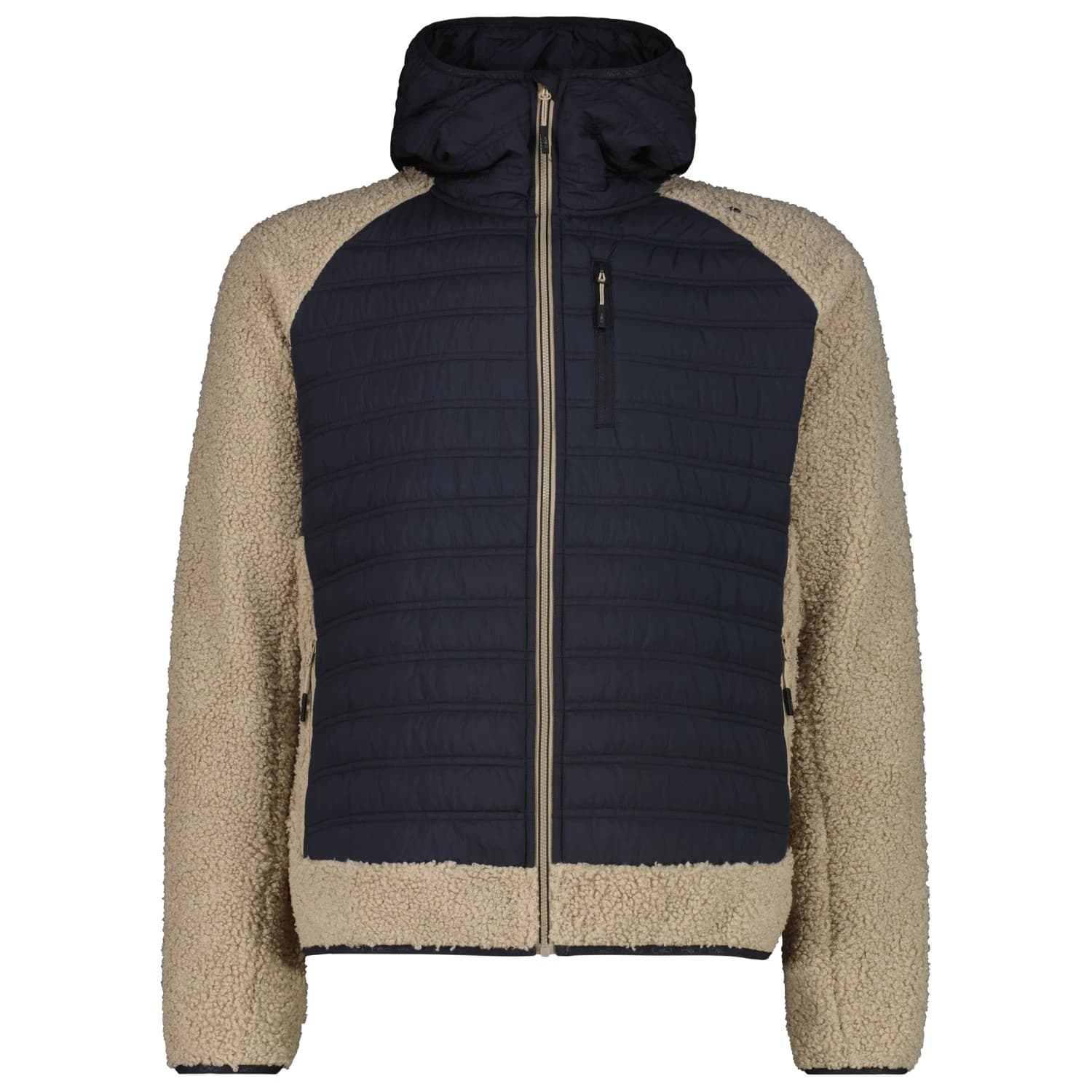Мъжко поларено яке CMP Jacket Hybrid Fix Hood 36P1437 Hybrid jacket - Antracite / Teak