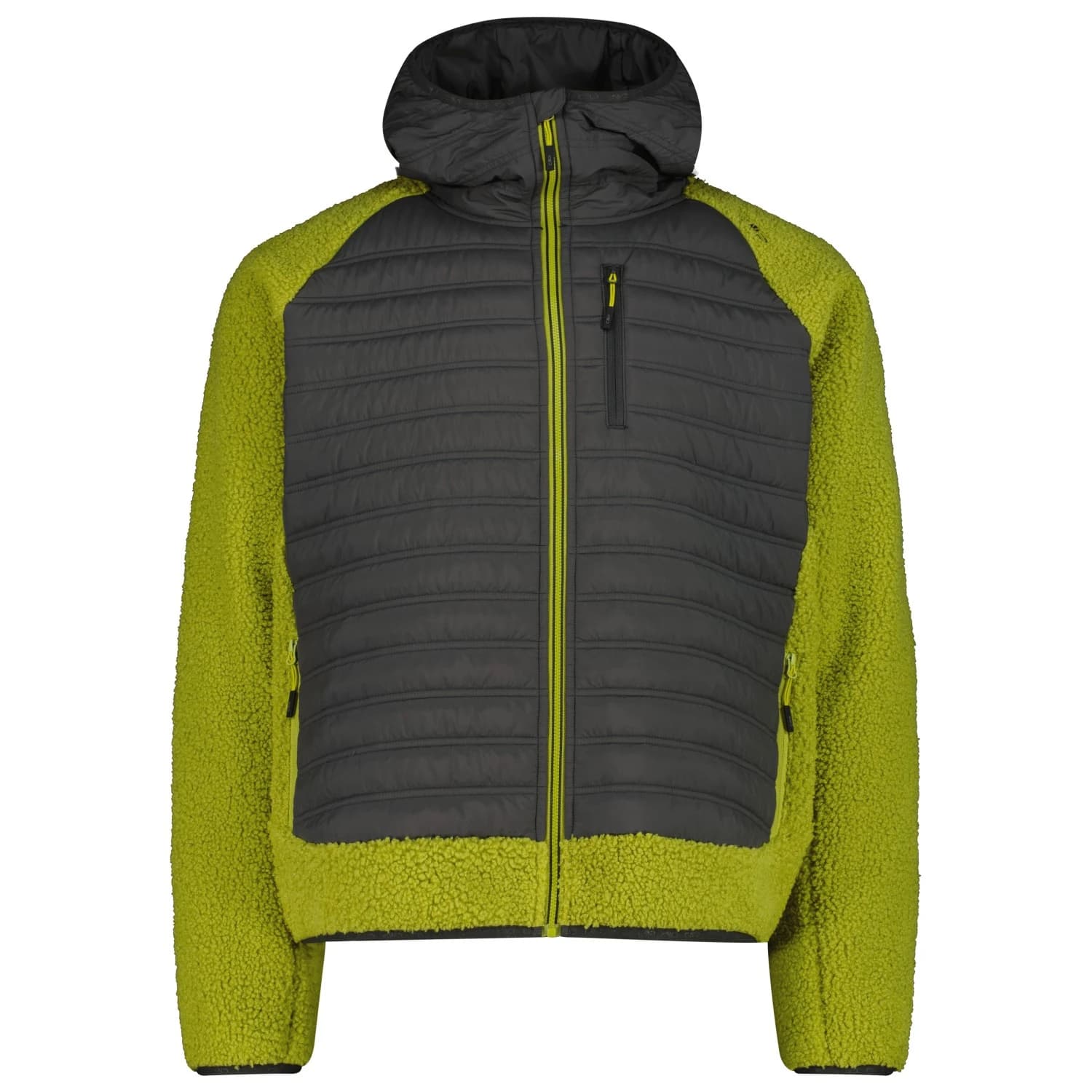Мъжко поларено яке CMP Jacket Hybrid Fix Hood 36P1437 Hybrid jacket - Black Pine