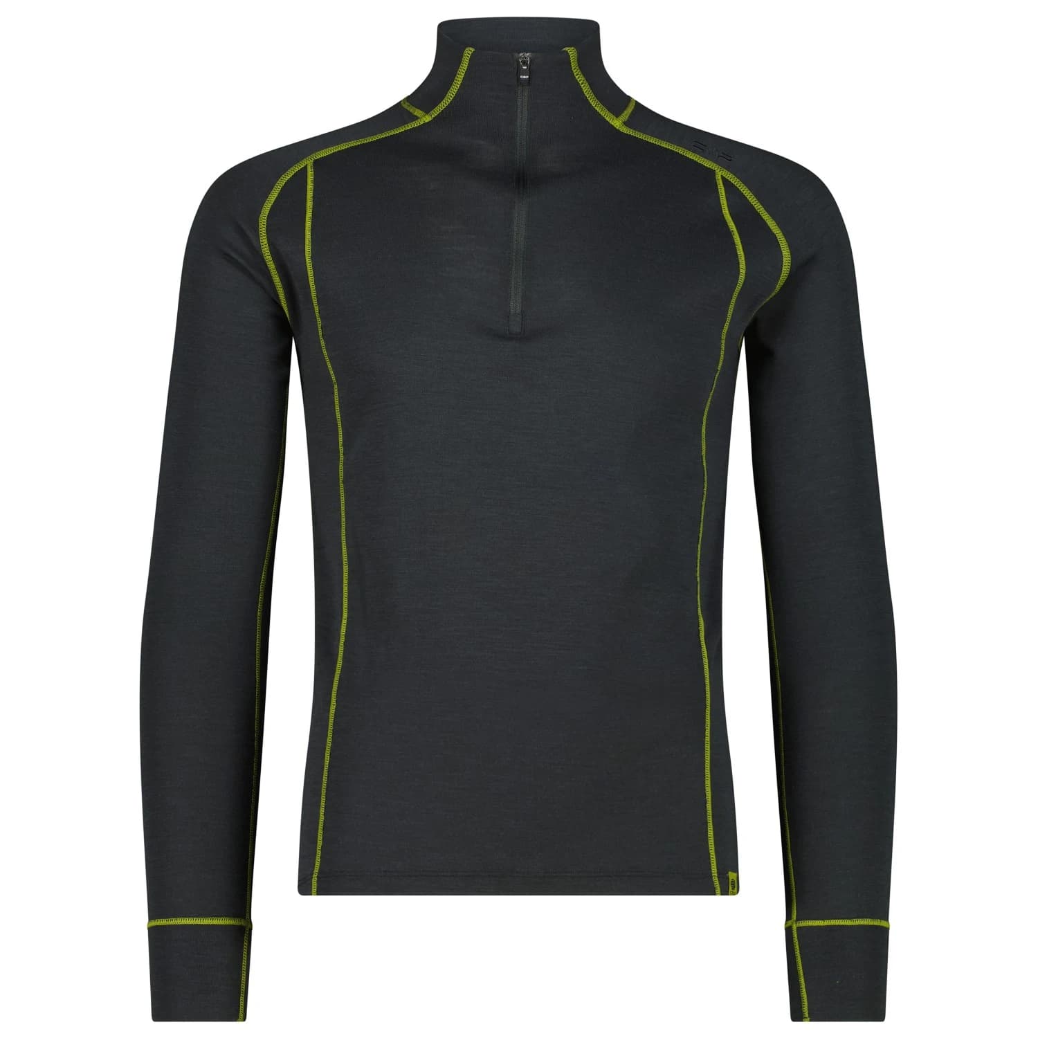 Вълнен пуловер CMP Kildar Base Layer 35L2617 Merino longsleeve - Black Pine