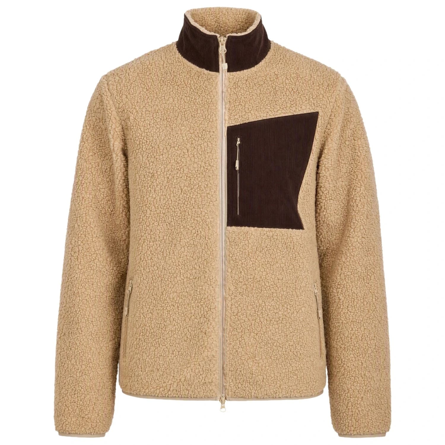 Поларено яке The Mountain Studio Soft Wool Pile Cord Jacket Fleece jacket - Kelp