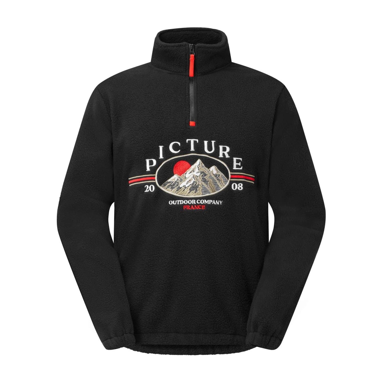 Мъжки поларен пуловер Picture Gamvik Fleece Crew Fleece jumper - Black